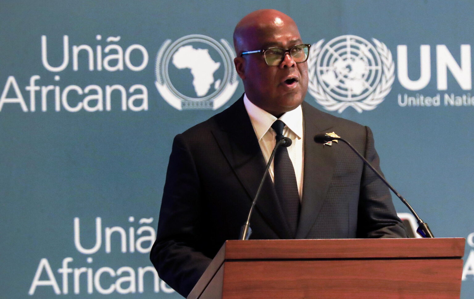 Israele ha trovato un alleato nella Repubblica democratica del Congo Mezzo busto del presidente del Congo Felix Tshisekedi